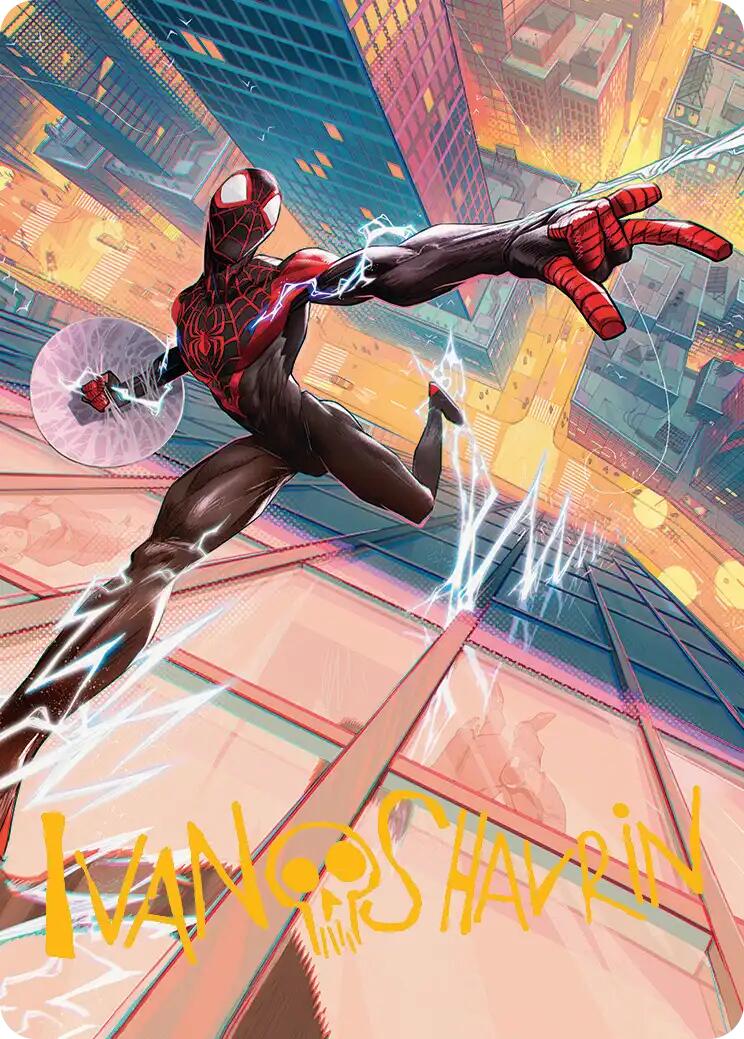 Ultimate Spider-Man Art Card (Gold-Stamped Signature) [Marvel's Spider-Man Art Series] | Lots Moore NSW