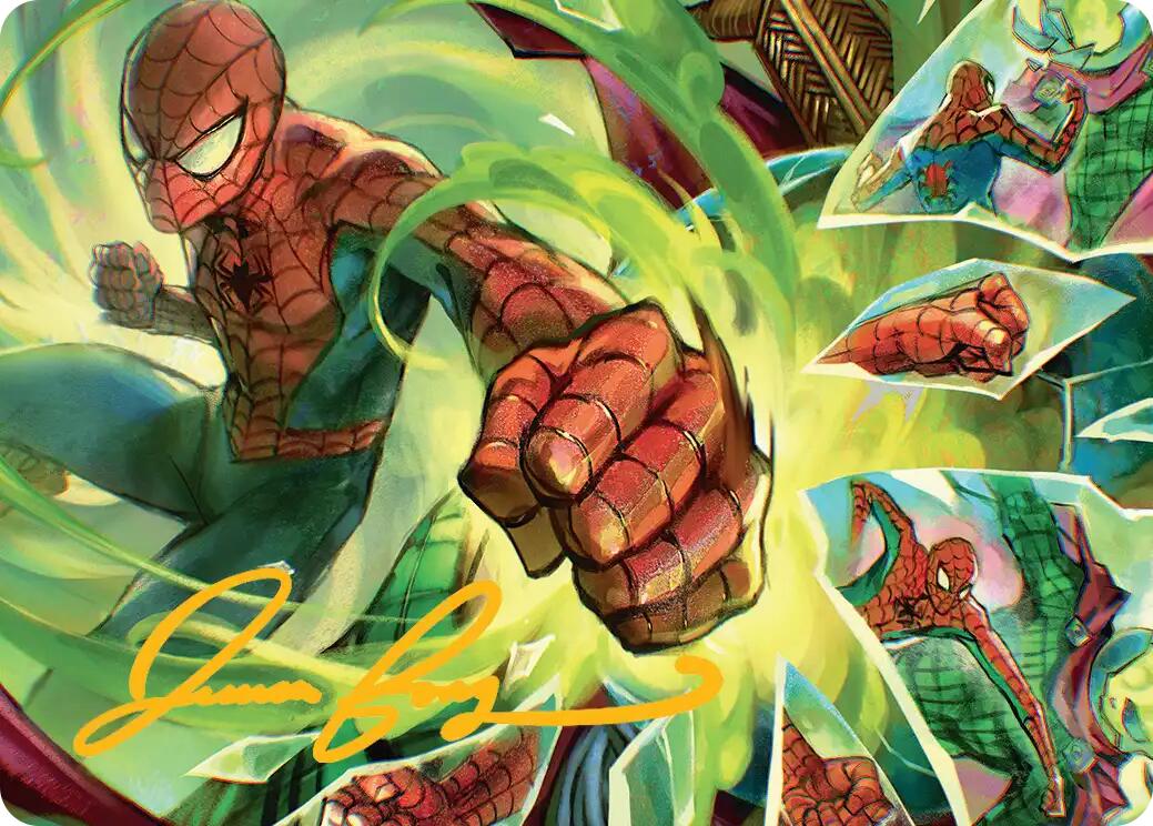 Kapow! Art Card (Gold-Stamped Signature) [Marvel's Spider-Man Art Series] | Lots Moore NSW