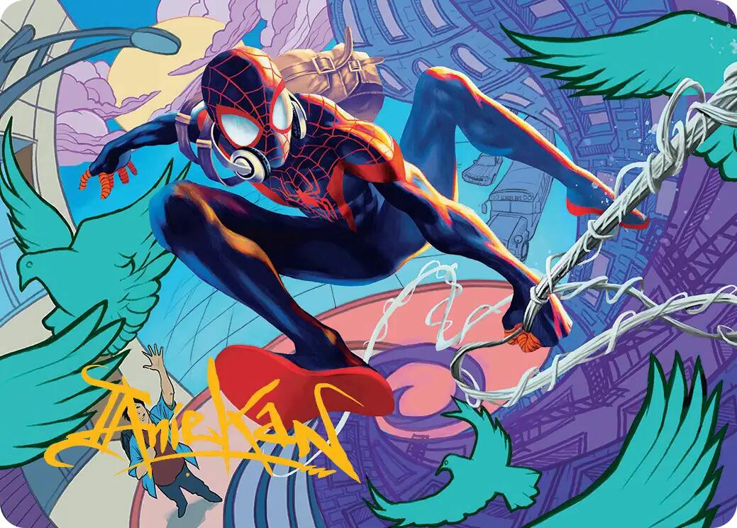 Spider-Man, Brooklyn Visionary Art Card (Gold-Stamped Signature) [Marvel's Spider-Man Art Series] | Lots Moore NSW