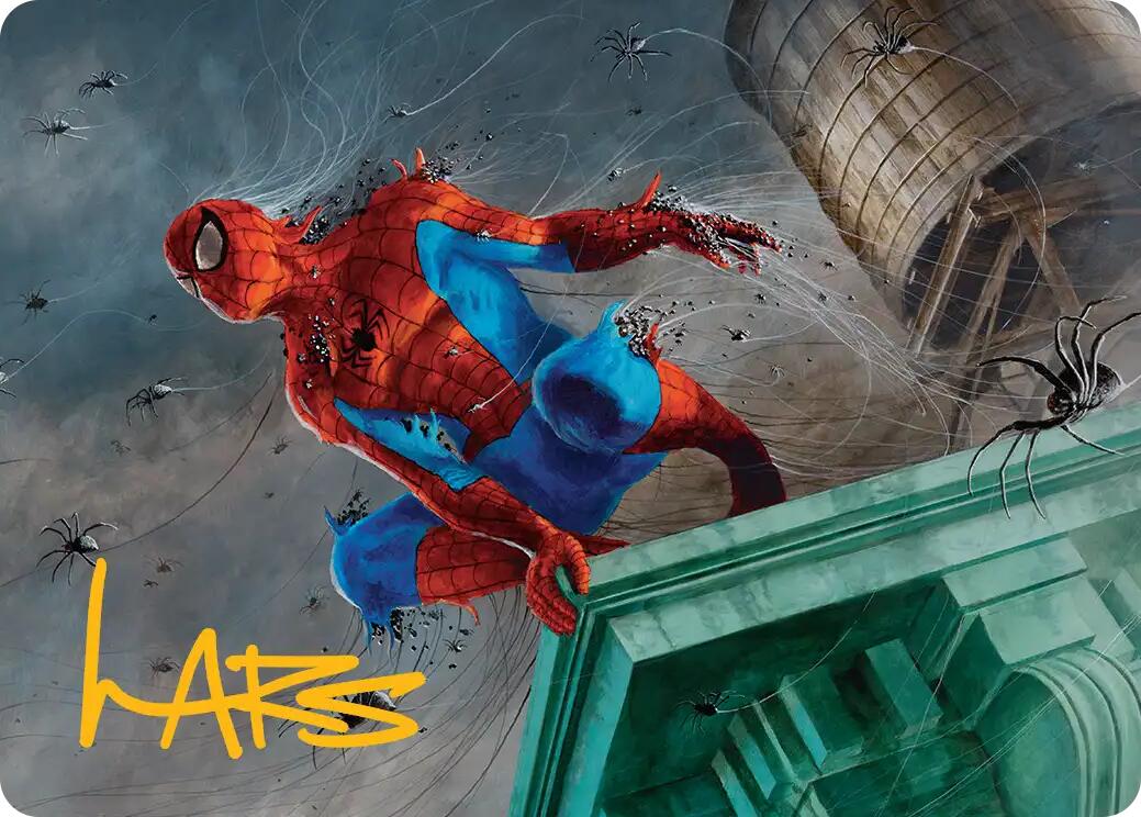 Spiders-Man, Heroic Horde Art Card (Gold-Stamped Signature) [Marvel's Spider-Man Art Series] | Lots Moore NSW
