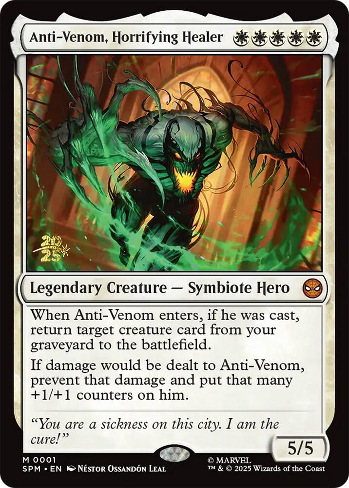 Anti-Venom, Horrifying Healer [Marvel's Spider-Man Prerelease Promos] | Lots Moore NSW