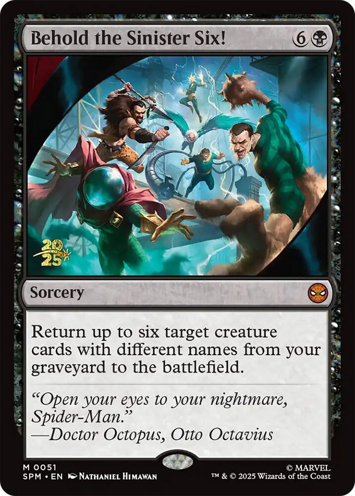Behold the Sinister Six! [Marvel's Spider-Man Prerelease Promos] | Lots Moore NSW