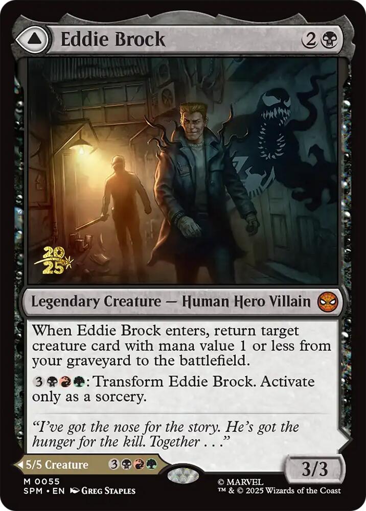 Eddie Brock // Venom, Lethal Protector [Marvel's Spider-Man Prerelease Promos] | Lots Moore NSW