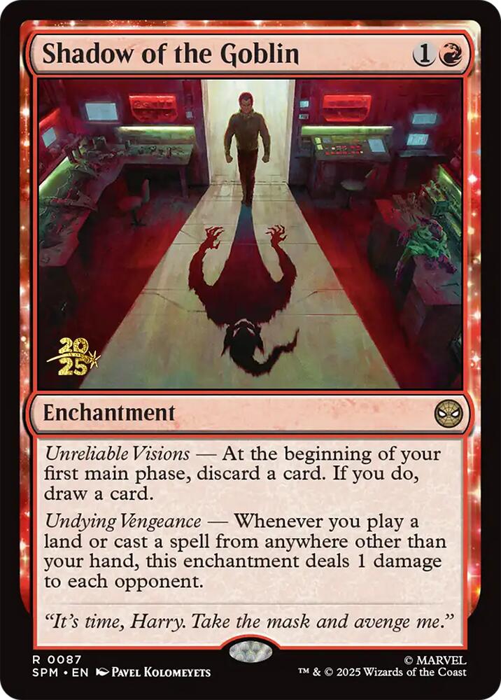 Shadow of the Goblin [Marvel's Spider-Man Prerelease Promos] | Lots Moore NSW