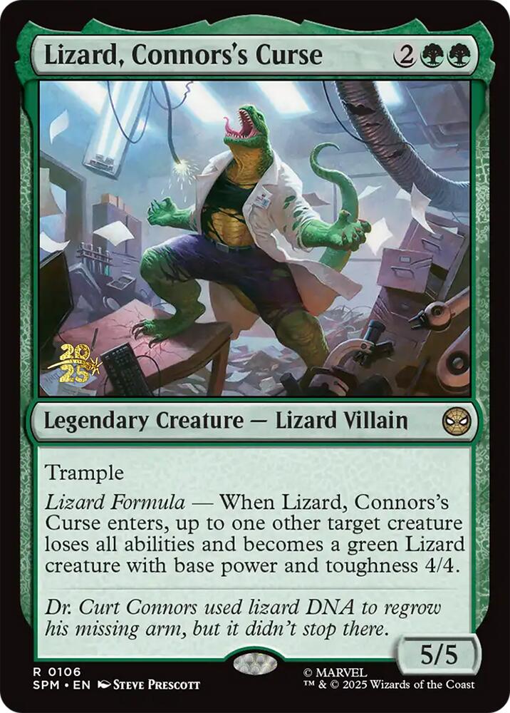 Lizard, Connors's Curse [Marvel's Spider-Man Prerelease Promos] | Lots Moore NSW