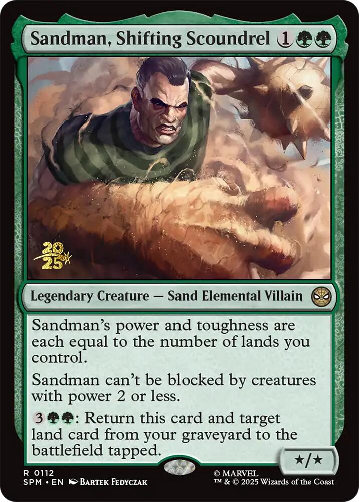 Sandman, Shifting Scoundrel [Marvel's Spider-Man Prerelease Promos] | Lots Moore NSW