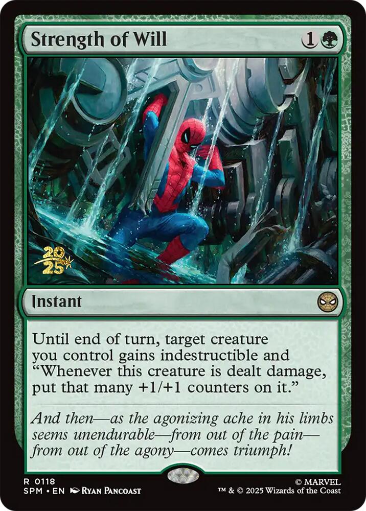 Strength of Will [Marvel's Spider-Man Prerelease Promos] | Lots Moore NSW