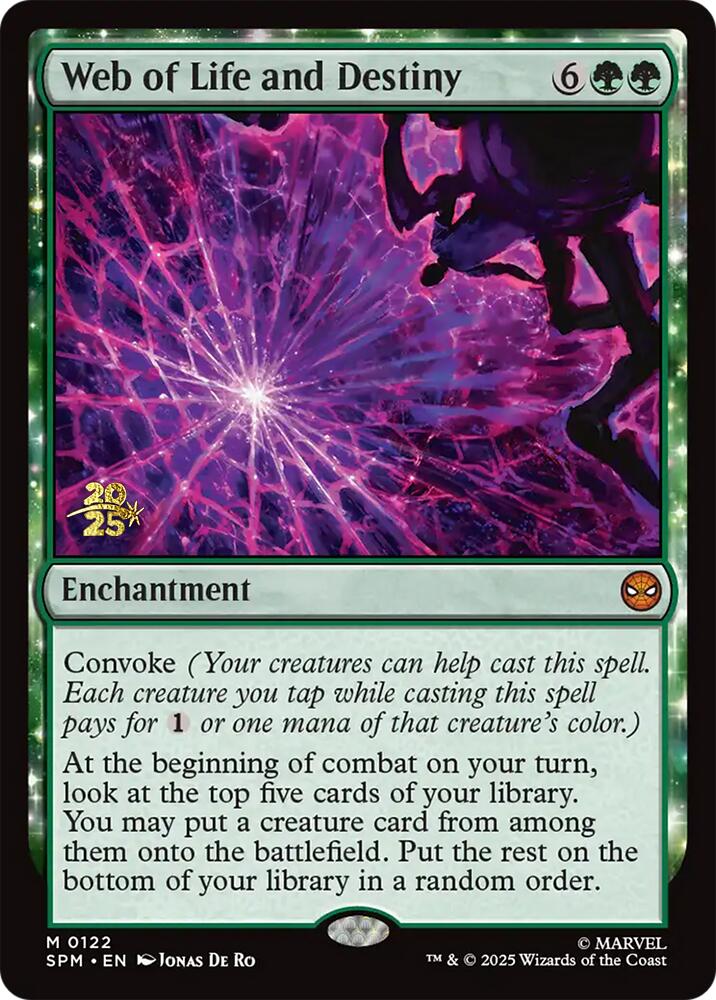 Web of Life and Destiny [Marvel's Spider-Man Prerelease Promos] | Lots Moore NSW
