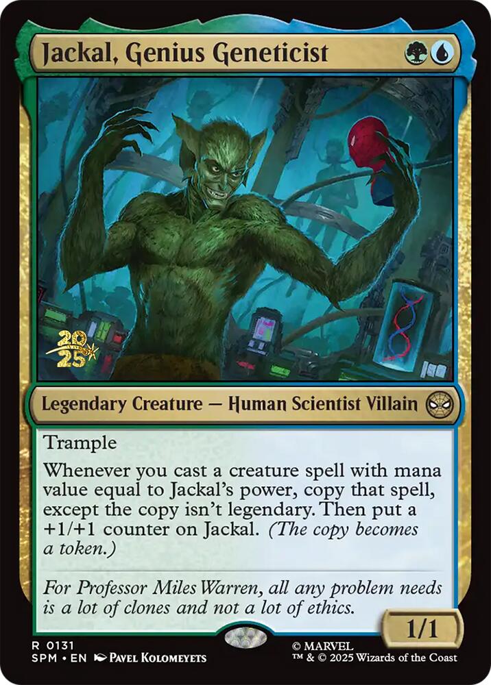 Jackal, Genius Geneticist [Marvel's Spider-Man Prerelease Promos] | Lots Moore NSW