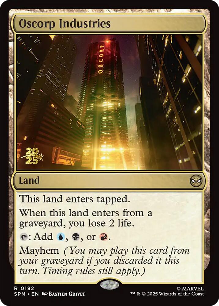 Oscorp Industries [Marvel's Spider-Man Prerelease Promos] | Lots Moore NSW