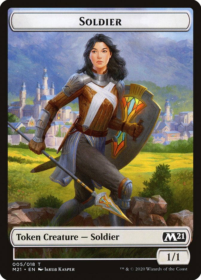 Soldier Token [Core Set 2021 Tokens] | Lots Moore NSW