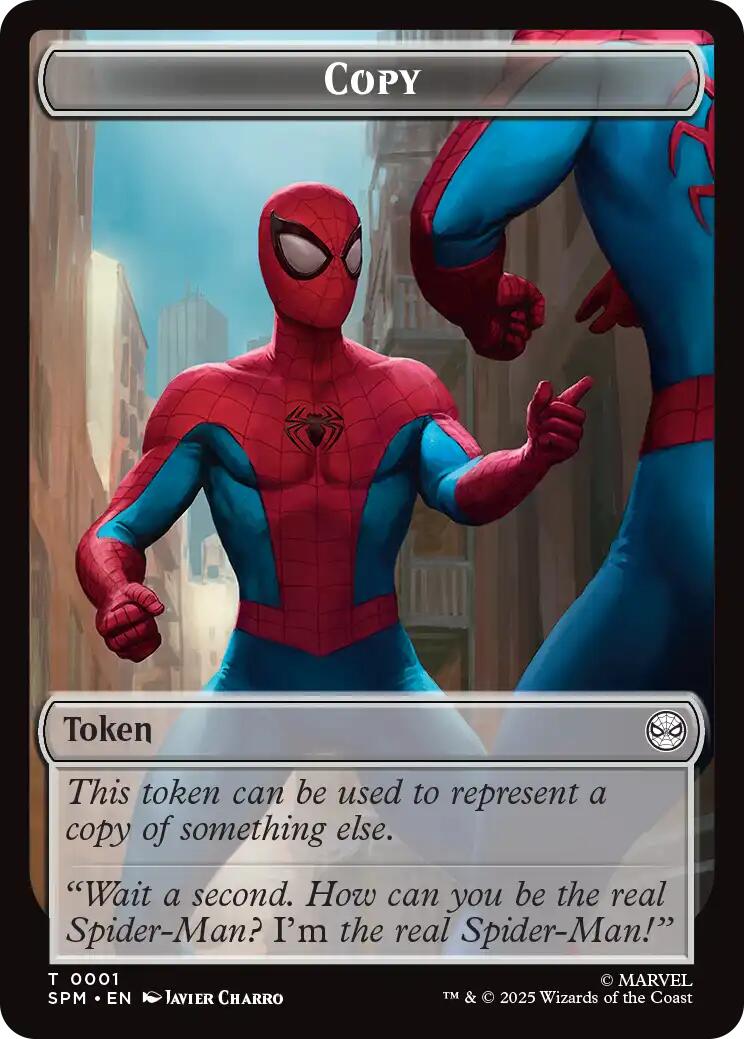 Copy // Human Citizen Double-Sided Token [Marvel's Spider-Man Tokens] | Lots Moore NSW