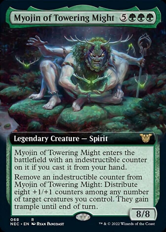 Myojin of Towering Might (Extended Art) [Kamigawa: Neon Dynasty Commander] | Lots Moore NSW