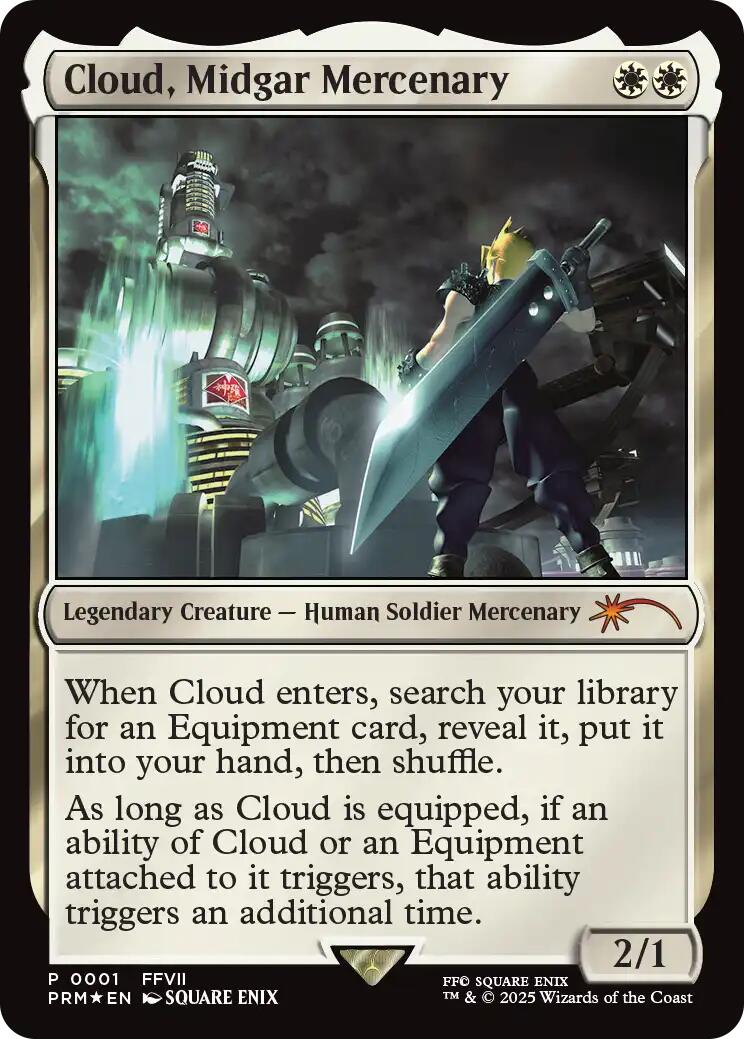Cloud, Midgar Mercenary (Borderless) [Pro Tour Promos] | Lots Moore NSW