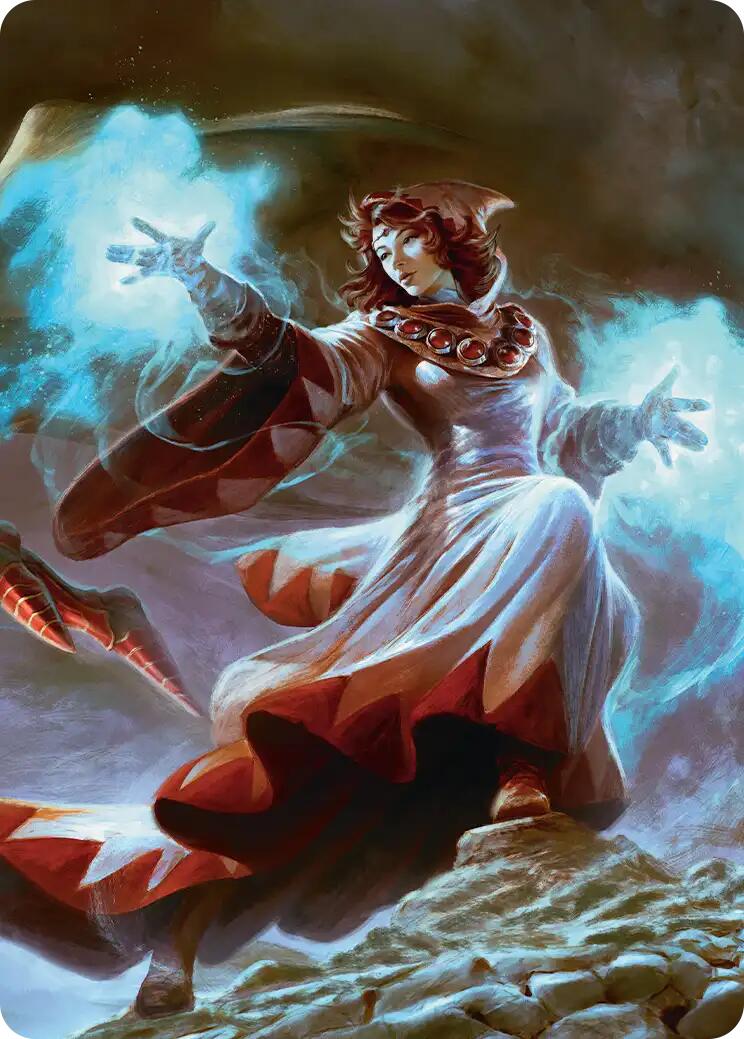 The Destined White Mage Scene Art Card [FINAL FANTASY Art Series] | Lots Moore NSW