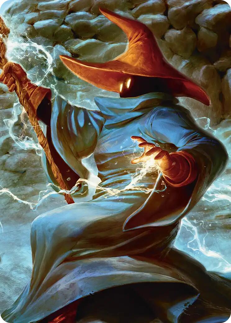 The Destined Black Mage Scene Art Card [FINAL FANTASY Art Series] | Lots Moore NSW