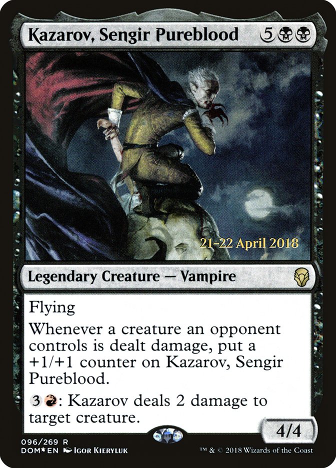 Kazarov, Sengir Pureblood [Dominaria Prerelease Promos] | Lots Moore NSW