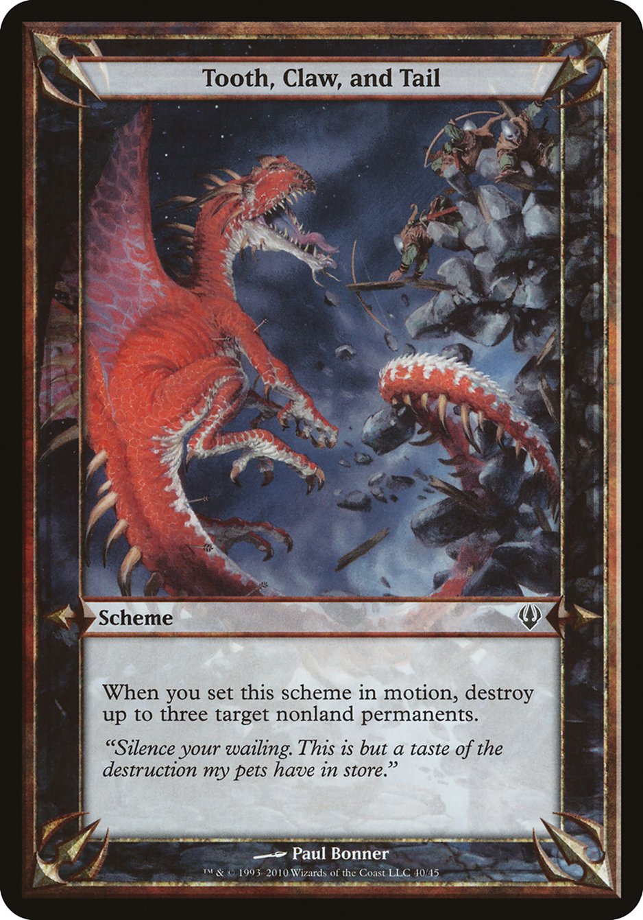 Tooth, Claw, and Tail (Schemes) [Archenemy Schemes] | Lots Moore NSW