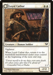 Loyal Cathar // Unhallowed Cathar [Dark Ascension] | Lots Moore NSW