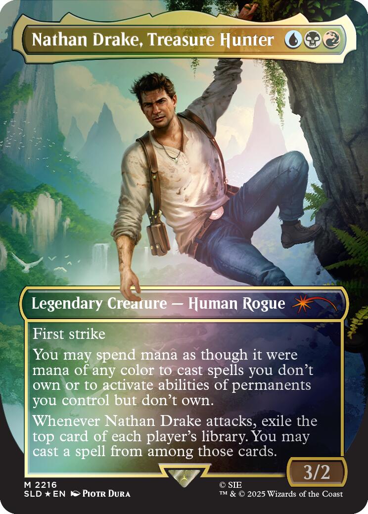 Nathan Drake, Treasure Hunter (Rainbow Foil) [Secret Lair Drop Series] | Lots Moore NSW