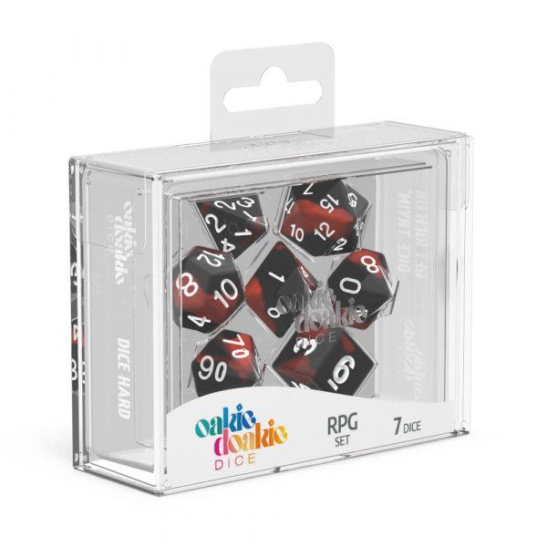 Oakie Doakie Dice RPG Set Glow in the Dark - Lava (7) | Lots Moore NSW