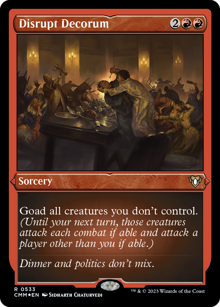 Disrupt Decorum (Foil Etched) [Commander Masters] | Lots Moore NSW