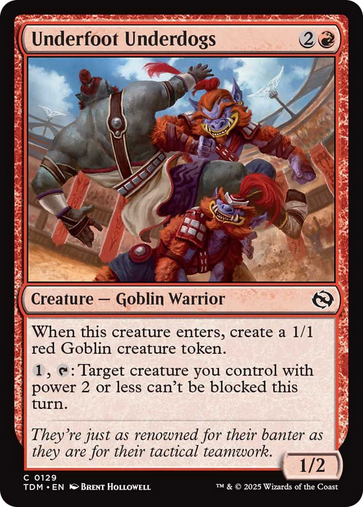 Underfoot Underdogs [Tarkir: Dragonstorm] | Lots Moore NSW