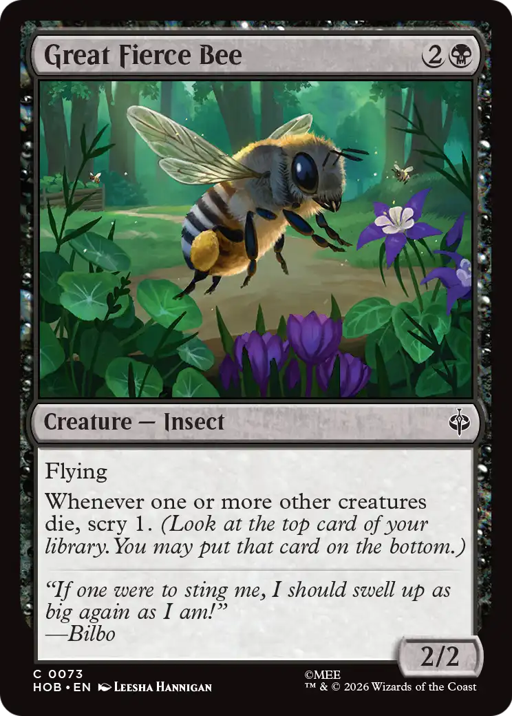 Great Fierce Bee [The Hobbit] | Lots Moore NSW