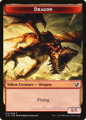 Heart-Piercer Manticore // Dragon Double-Sided Token [Commander 2019 Tokens] | Lots Moore NSW