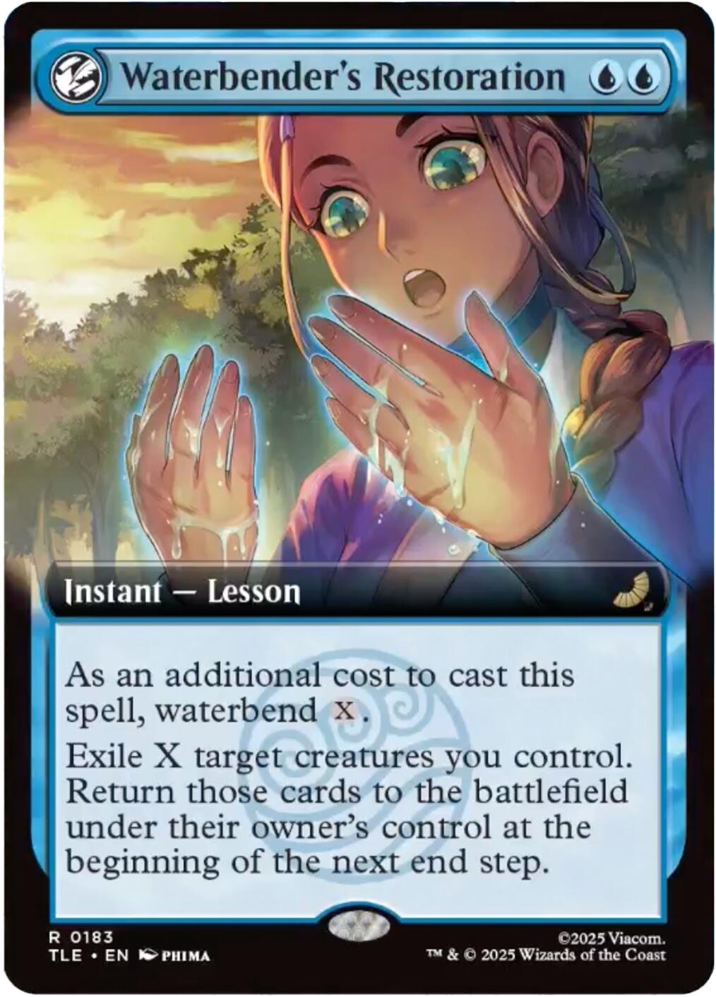 Waterbender's Restoration (Extended Art) [Avatar: The Last Airbender: Eternal-Legal] Magic: The Gathering | Lots Moore NSW