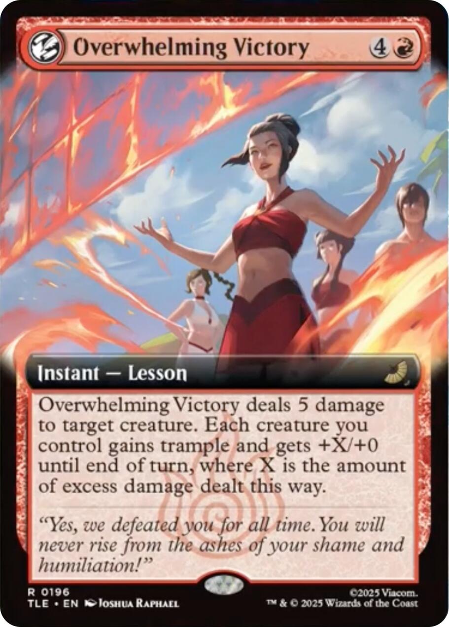 Overwhelming Victory (Extended Art) [Avatar: The Last Airbender: Eternal-Legal] Magic: The Gathering | Lots Moore NSW