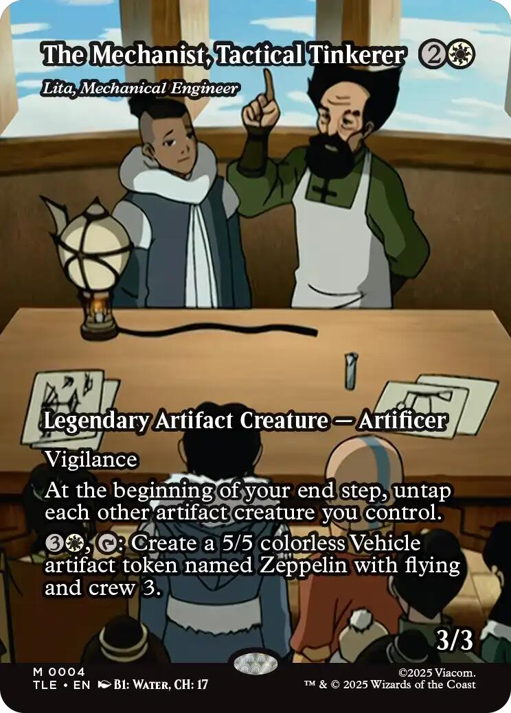 The Mechanist, Tactical Tinkerer - Lita, Mechanical Engineer (Borderless) [Avatar: The Last Airbender: Eternal-Legal] | Lots Moore NSW