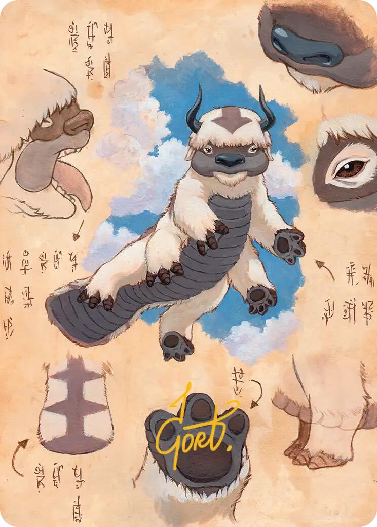 Appa, Steadfast Guardian Art Card (Gold-Stamped Signature) [Avatar: The Last Airbender Art Series] | Lots Moore NSW