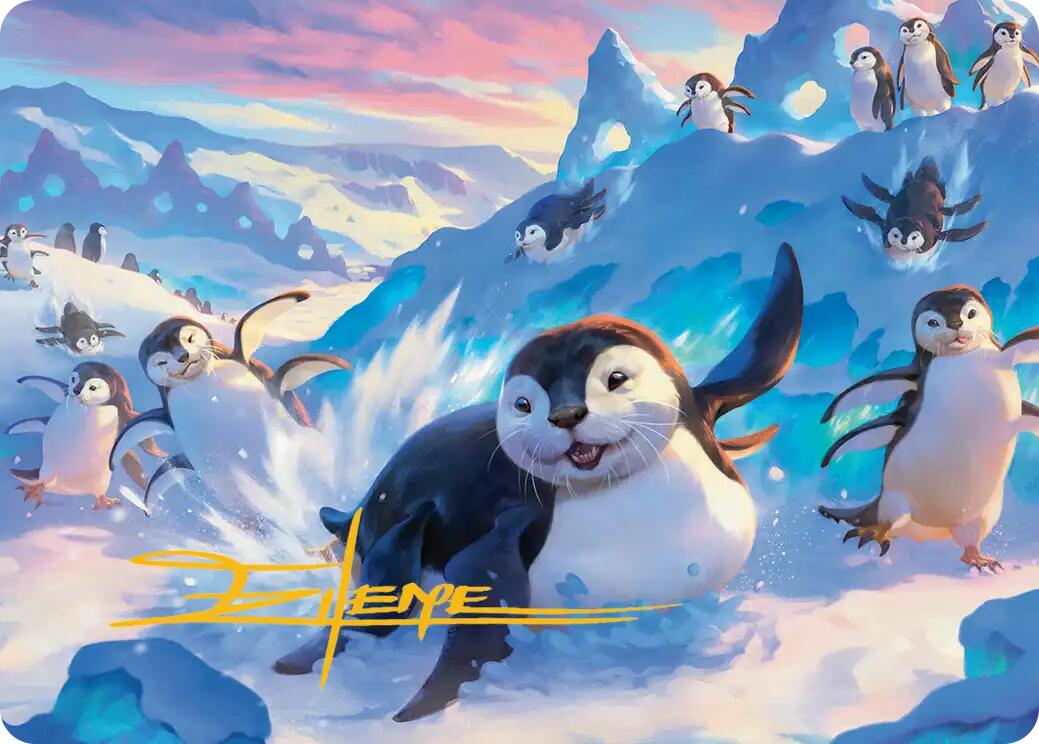 Otter-Penguin Art Card (Gold-Stamped Signature) [Avatar: The Last Airbender Art Series] | Lots Moore NSW