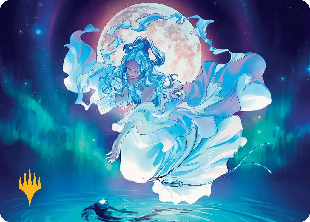 Yue, the Moon Spirit Art Card (Gold-Stamped Planeswalker Symbol) [Avatar: The Last Airbender Art Series] | Lots Moore NSW