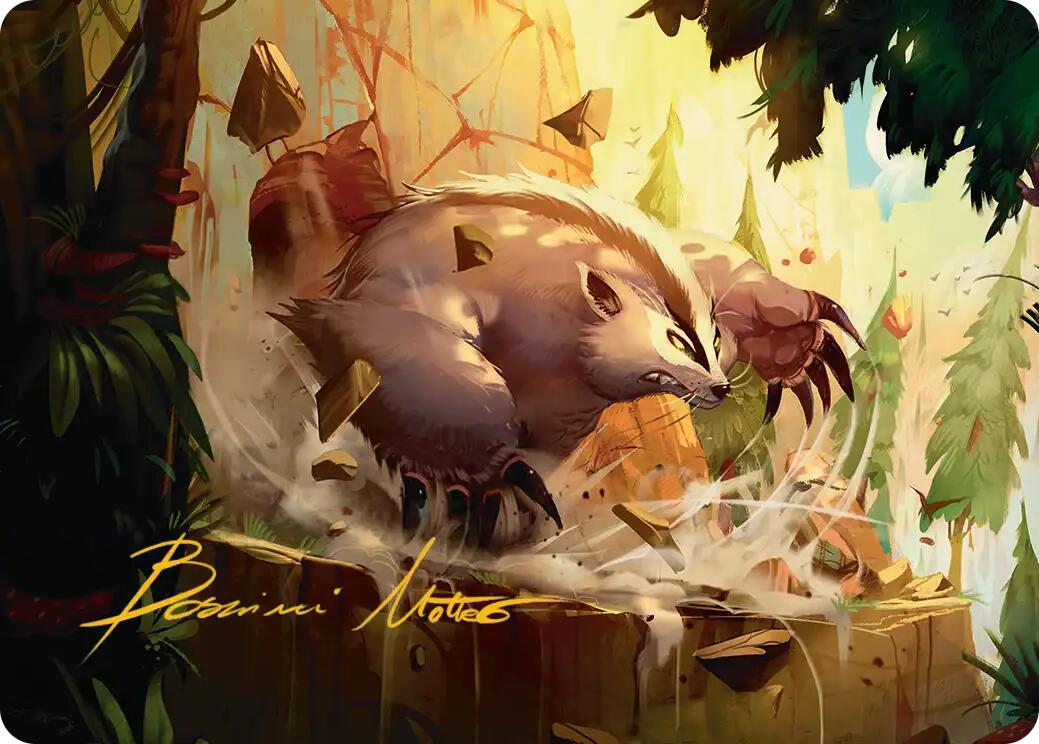 Badgermole Art Card (Gold-Stamped Signature) [Avatar: The Last Airbender Art Series] | Lots Moore NSW