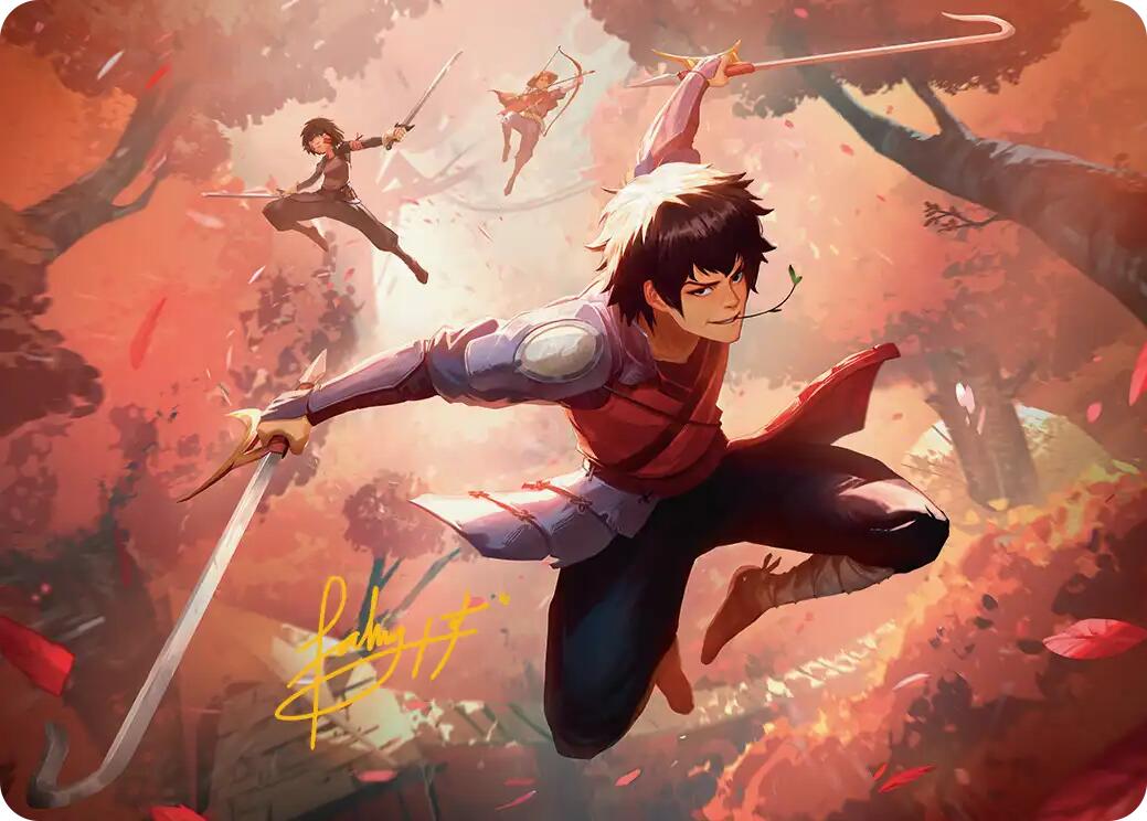 Jet, Freedom Fighter Art Card (Gold-Stamped Signature) [Avatar: The Last Airbender Art Series] | Lots Moore NSW