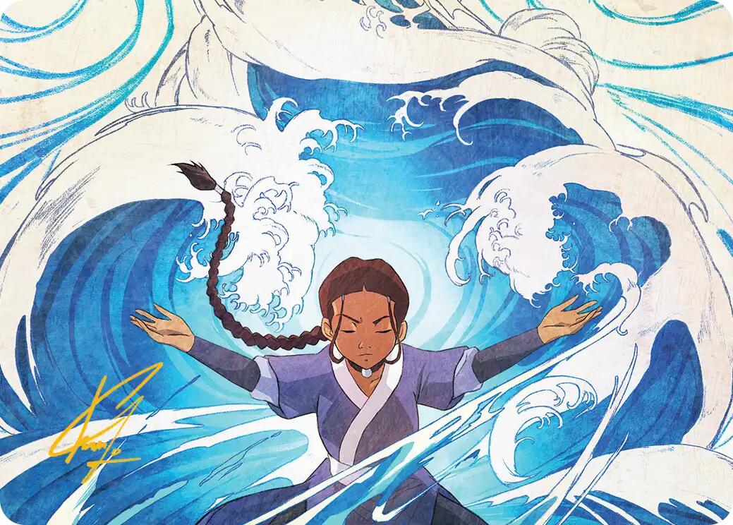 Katara, Water Tribe's Hope Art Card (Gold-Stamped Signature) [Avatar: The Last Airbender Art Series] | Lots Moore NSW