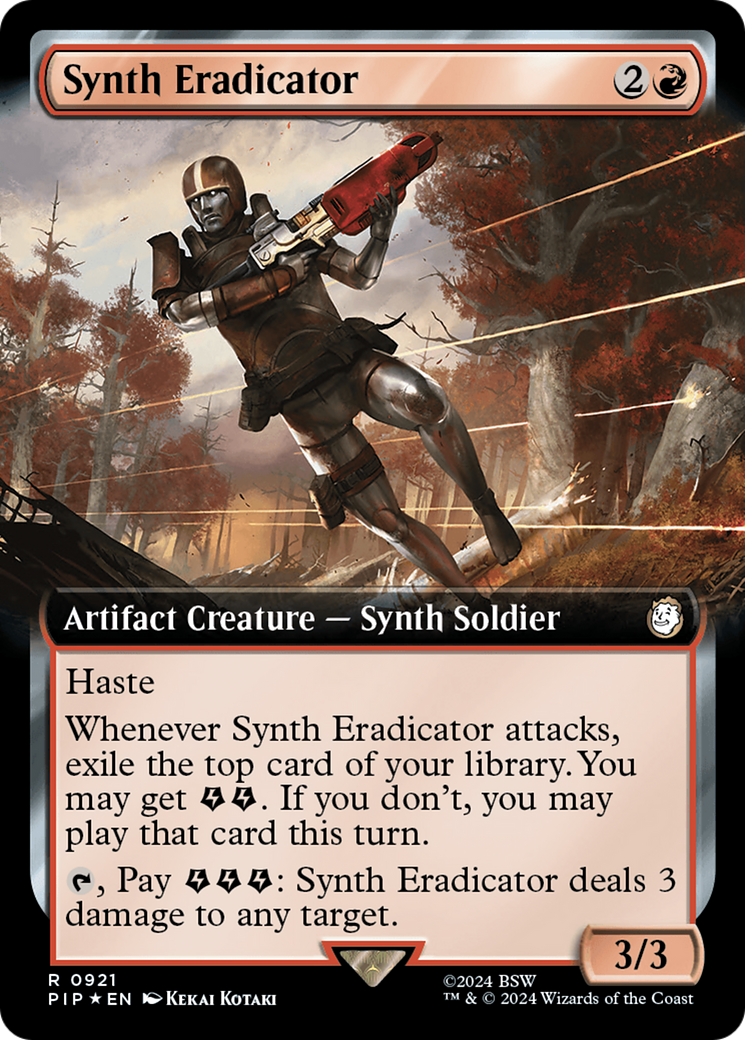 Synth Eradicator (Extended Art) (Surge Foil) [Fallout] | Lots Moore NSW