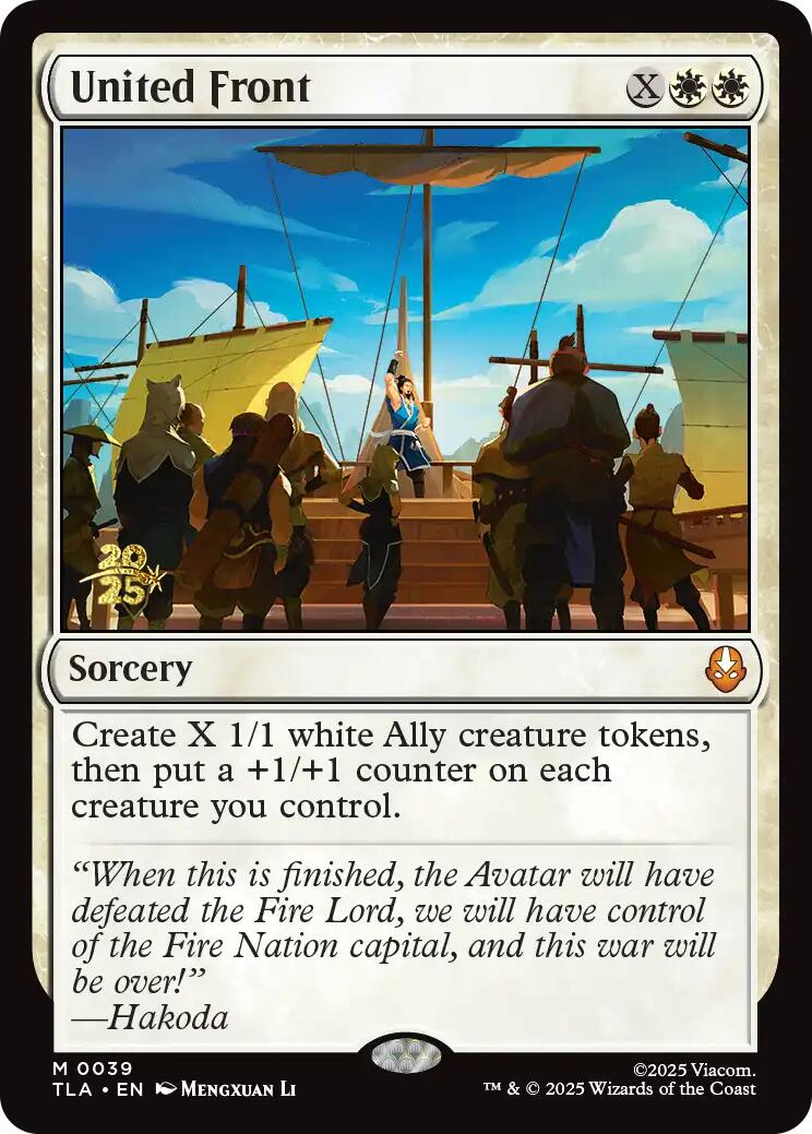United Front [Avatar: The Last Airbender Prerelease Cards] | Lots Moore NSW