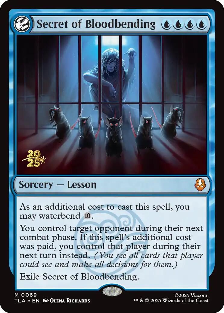 Secret of Bloodbending [Avatar: The Last Airbender Prerelease Cards] | Lots Moore NSW