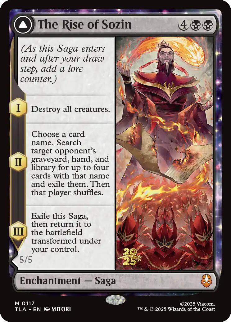 The Rise of Sozin [Avatar: The Last Airbender Prerelease Cards] | Lots Moore NSW