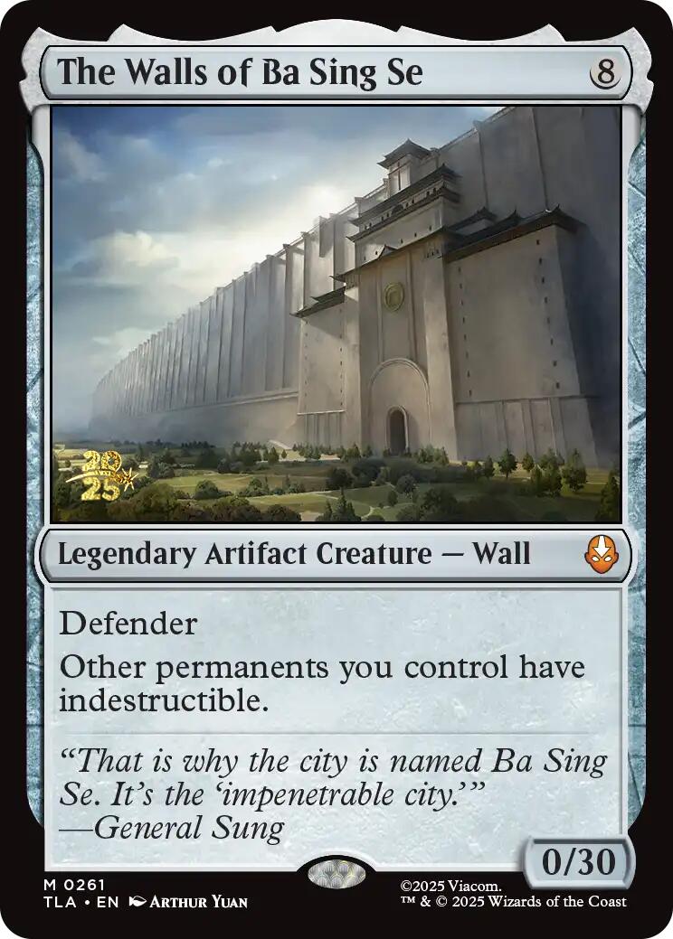 The Walls of Ba Sing Se [Avatar: The Last Airbender Prerelease Cards] | Lots Moore NSW