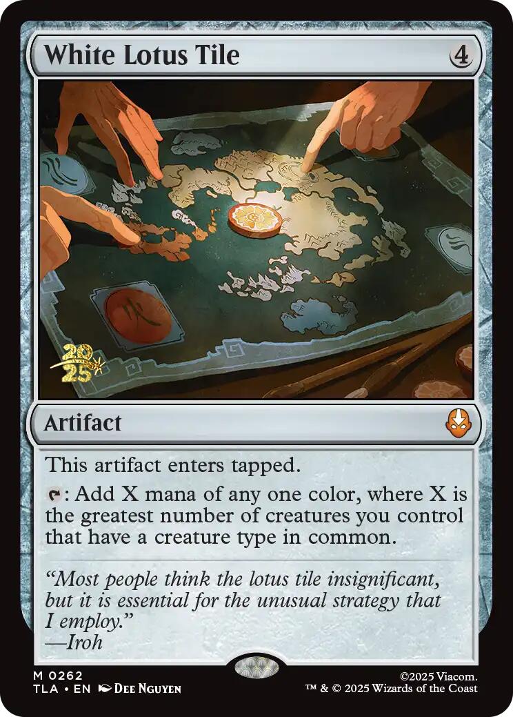 White Lotus Tile [Avatar: The Last Airbender Prerelease Cards] | Lots Moore NSW