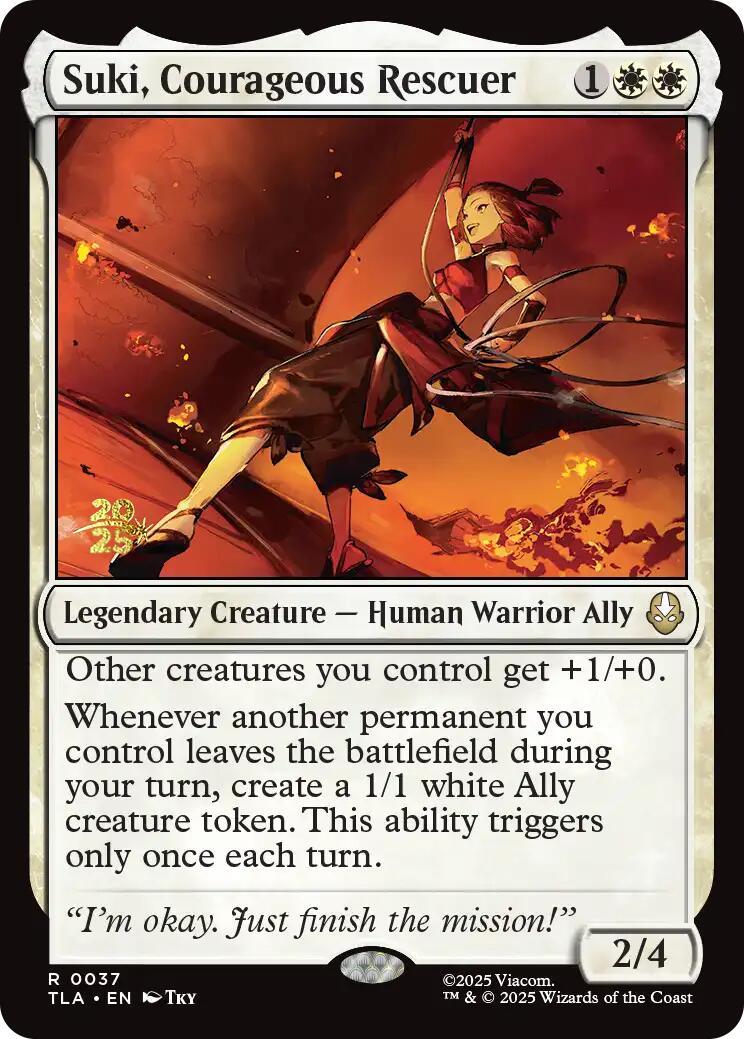 Suki, Courageous Rescuer [Avatar: The Last Airbender Prerelease Cards] | Lots Moore NSW