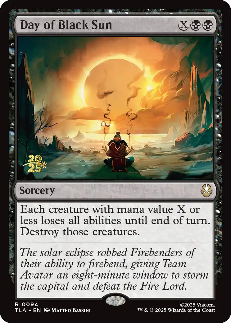 Day of Black Sun [Avatar: The Last Airbender Prerelease Cards] | Lots Moore NSW