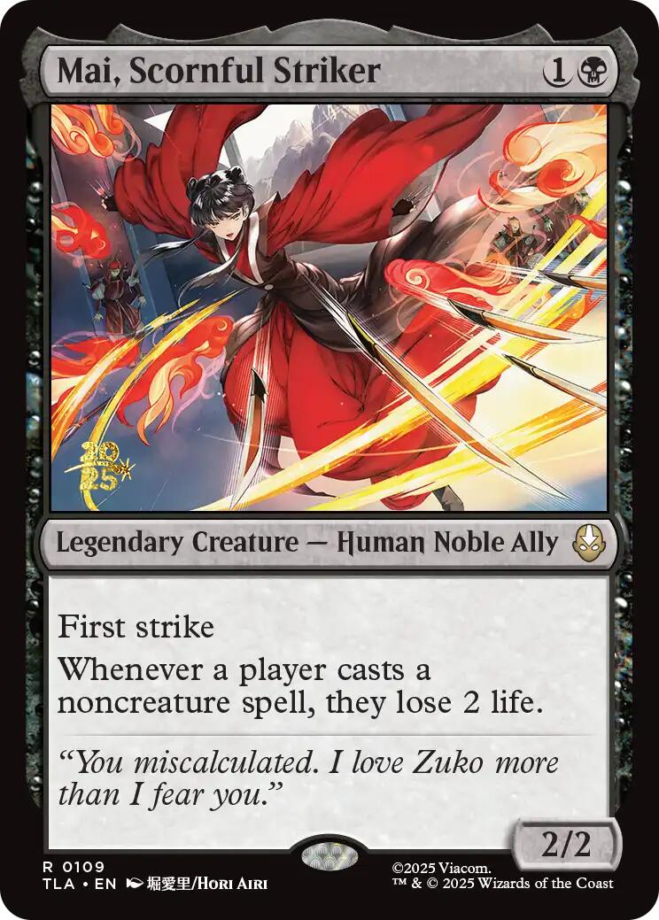 Mai, Scornful Striker [Avatar: The Last Airbender Prerelease Cards] | Lots Moore NSW