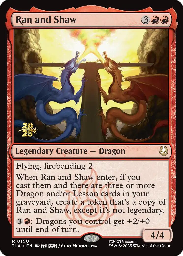 Ran and Shaw [Avatar: The Last Airbender Prerelease Cards] | Lots Moore NSW
