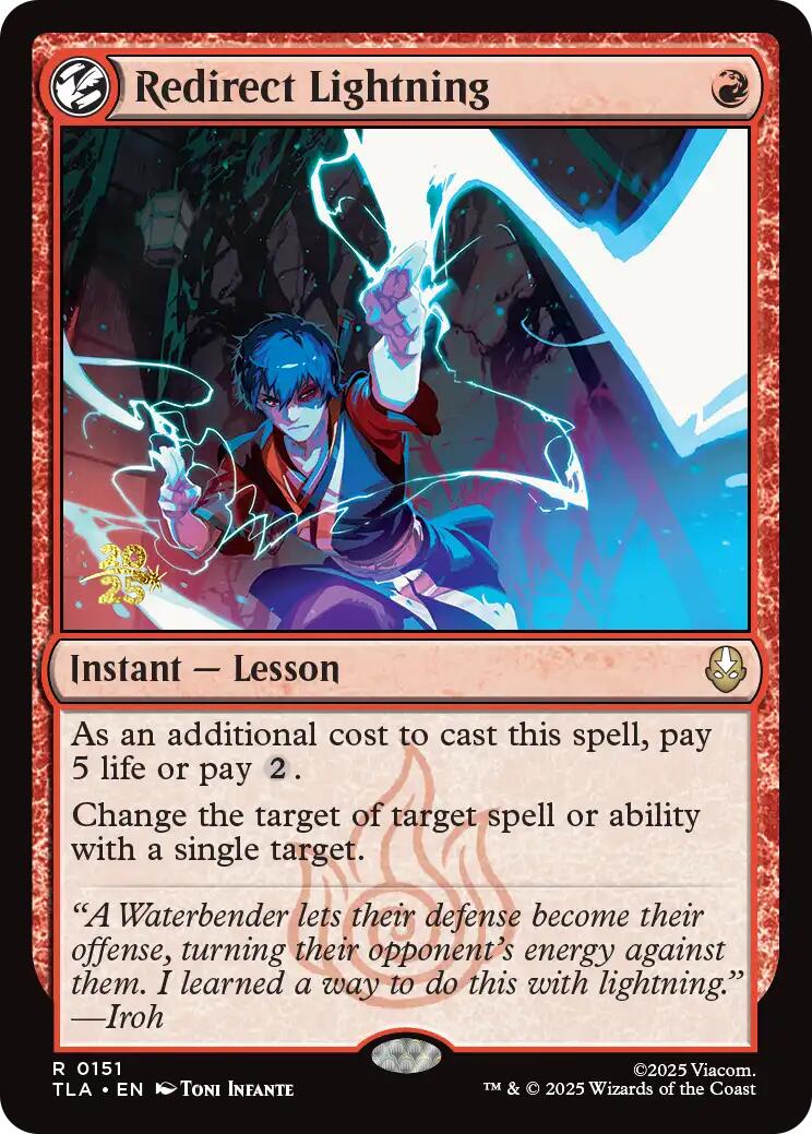 Redirect Lightning [Avatar: The Last Airbender Prerelease Cards] | Lots Moore NSW