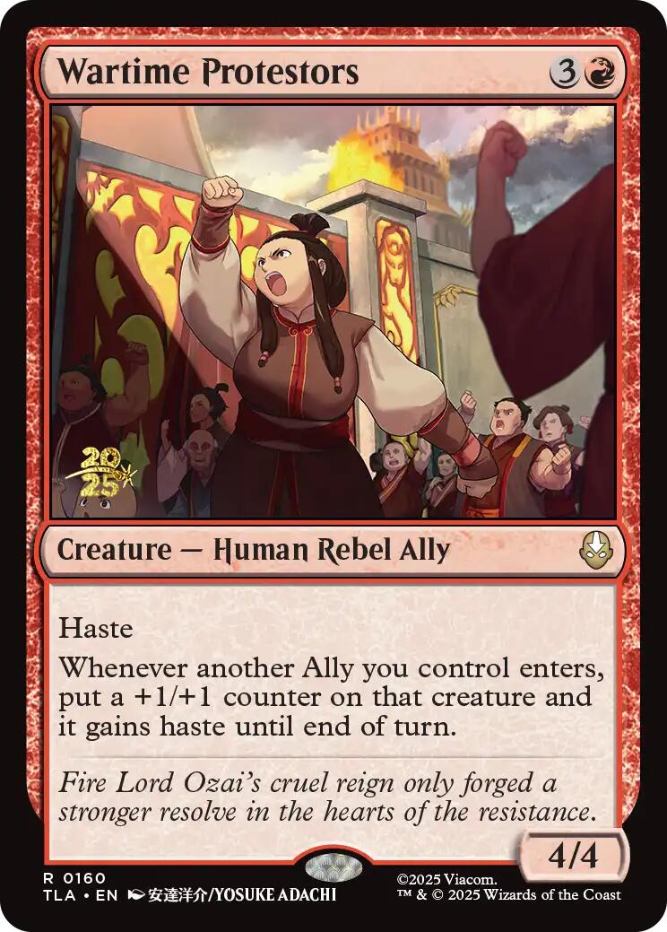 Wartime Protestors [Avatar: The Last Airbender Prerelease Cards] | Lots Moore NSW